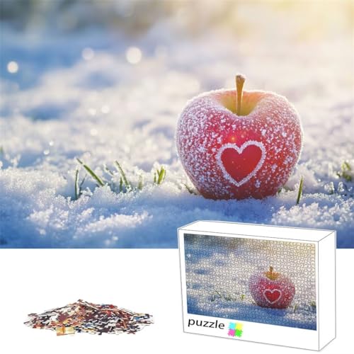 Obst Puzzle 300 Teile Winter Puzzle für Erwachsene Lernspiel Herausforderungsspielzeug, Schwer Jigsaw für Familienaktivitäten Dekoration, Geschenke für Männer, Frauen, ältere Menschen 38x52cm M-34 von Alaoan