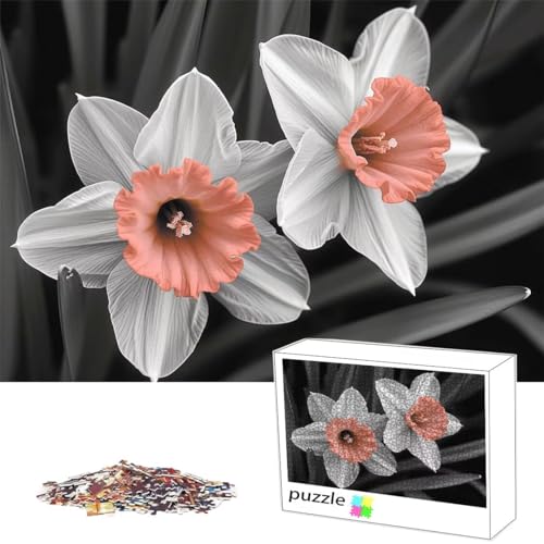 Puzzle 100Teile Puzzle Blume, Erwachsene Anspruchsvoll Impossible, Passgenauen Puzzleteilen, Kreative Lustige Muster, Geschicklichkeitsspiel für die Ganze Familie, Geschenke für Frauen, Natur M-3 von Alaoan