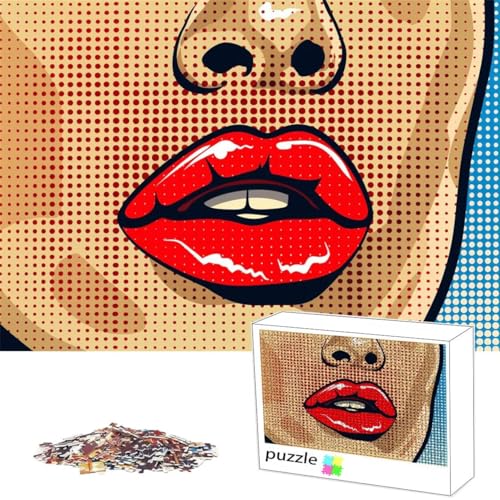 Puzzle 100Teile Puzzle Mund,Erwachsene Anspruchsvoll Impossible,Passgenauen Puzzleteilen,Kreative Holzpuzzles Lustige Muster,Geschicklichkeitsspiel für die Ganze Familie,Geschenke für Frauen,Rot M-25 Puzzle 100Teile Puzzle Mund,Erwachsene Anspruchsvoll Impossible,Passgenauen Puzzleteilen,Kreative Holzpuzzles Lustige Muster,Geschicklichkeitsspiel für die Ganze Familie,Geschenke für Frauen,Rot M-25 von Alaoan