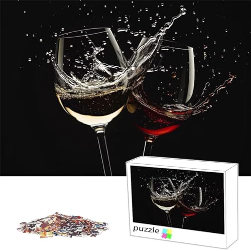 Puzzle 100Teile Puzzle Rotweinglas, Erwachsene Anspruchsvoll Impossible, Passgenauen Puzzleteilen, Kreative Holzpuzzles,Geschicklichkeitsspiel für die Ganze Familie,Geschenke für Frauen,Schwarz L-73 Puzzle 100Teile Puzzle Rotweinglas, Erwachsene Anspruchsvoll Impossible, Passgenauen Puzzleteilen, Kreative Holzpuzzles,Geschicklichkeitsspiel für die Ganze Familie,Geschenke für Frauen,Schwarz L-73 von Alaoan