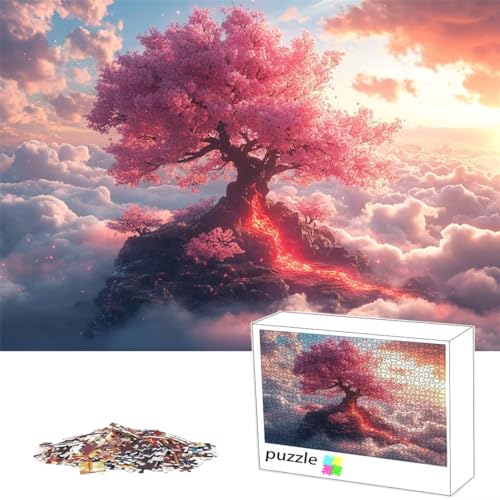 Puzzle 1500Teile Puzzle Baum, Erwachsene Anspruchsvoll Impossible, Passgenauen Puzzleteilen, Kreative Holzpuzzles, Geschicklichkeitsspiel für die Ganze Familie, Geschenke für Frauen, Landschaft L-55 von Alaoan