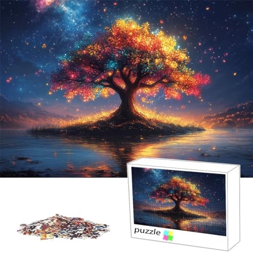 Puzzle 1500Teile Puzzle Natur, Erwachsene Anspruchsvoll Impossible, Passgenauen Puzzleteilen, Kreative Lustige Muster, Geschicklichkeitsspiel für die Ganze Familie, Geschenke für Frauen, Baum L-63 von Alaoan