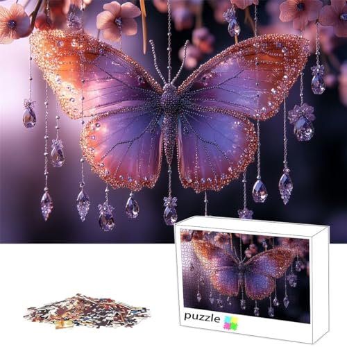 Schmetterling Puzzle 4000 Teile Tier Puzzle für Erwachsene Lernspiel Herausforderungsspielzeug, Schwer Jigsaw für Familienaktivitäten Dekoration, Geschenke für Männer, Frauen, ältere Menschen L-70 von Alaoan