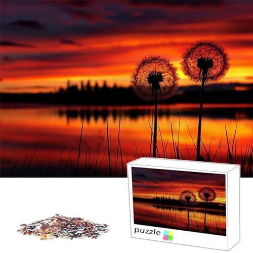 Sonnenuntergang Puzzle 3000 Teile Löwenzahn Puzzle für Erwachsene Lernspiel Herausforderungsspielzeug,Schwer Jigsaw für Familienaktivitäten Dekoration,Geschenke für Männer,Frauen,ältere Menschen L-78 Sonnenuntergang Puzzle 3000 Teile Löwenzahn Puzzle für Erwachsene Lernspiel Herausforderungsspielzeug,Schwer Jigsaw für Familienaktivitäten Dekoration,Geschenke für Männer,Frauen,ältere Menschen L-78 von Alaoan