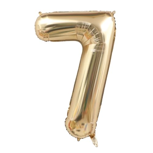 Alaoo Luftballon 7 Geburtstag Zahl, 40 Zoll Gold Creme Folienballon, Riesenzahl Ballon für Mädchen Junge Geburtstag Party Dekoration Jahrestag Dekorationen Alaoo Luftballon 7 Geburtstag Zahl, 40 Zoll Gold Creme Folienballon, Riesenzahl Ballon für Mädchen Junge Geburtstag Party Dekoration Jahrestag Dekorationen von Alaoo