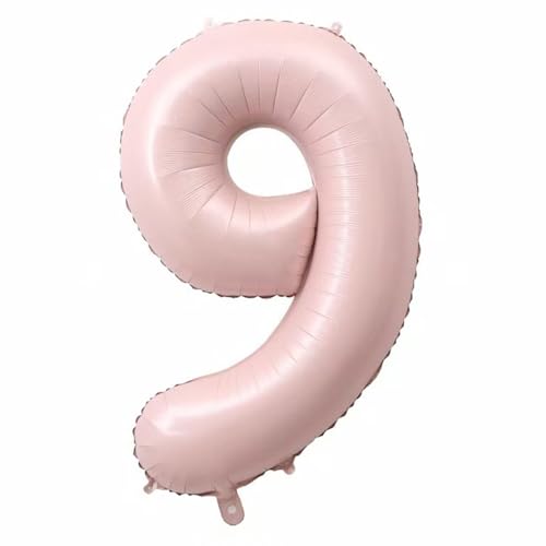 Alaoo Luftballon 9 Geburtstag Zahl, 40 Zoll Rosa Creme Folienballon, Riesenzahl Ballon für Mädchen Junge Geburtstag Party Dekoration Jahrestag Dekorationen Alaoo Luftballon 9 Geburtstag Zahl, 40 Zoll Rosa Creme Folienballon, Riesenzahl Ballon für Mädchen Junge Geburtstag Party Dekoration Jahrestag Dekorationen von Alaoo