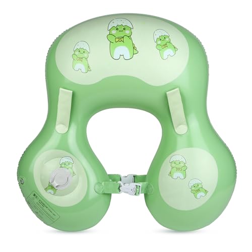 Alaoo Schwimmring Baby, Schwimmreifen Baby für Kleinkind, Baby Float, Kinder Schwimmlernhilfe für Mädchen und Jungs 15 Monate bis 36 Monate, Pool Schwimm Ring mit Grüner Flugsaurier von Alaoo