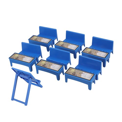 Alasum Pädagogisches Kinder Mini Puppenhaus Möbel Set Schreibtisch Stuhl Tafel Für Schule Spielen Alasum Pädagogisches Kinder Mini Puppenhaus Möbel Set Schreibtisch Stuhl Tafel Für Schule Spielen von Alasum