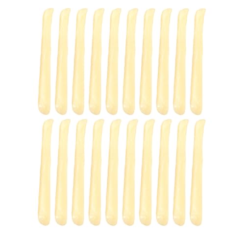 Alasum Set mit 20 Künstlichen Pommes-Frites-Modellen PVC-Simulation für Spielen Realistisches Aussehen von Alasum