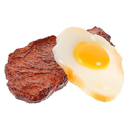 Alasum Gekochtes Steak Pochiertes Set Kunststoff Lebensmittel Modell Rollenspiel Simulation Steak Spielzeug Für Partys Alasum Gekochtes Steak Pochiertes Set Kunststoff Lebensmittel Modell Rollenspiel Simulation Steak Spielzeug Für Partys von Alasum