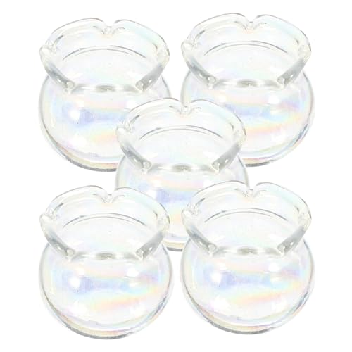 Alasum Realistische Mini-aquarien Für Das Puppenhaus 5 Stück Glas-fischschalen Miniatur- Für Das Home-Office Und Projekte Alasum Realistische Mini-aquarien Für Das Puppenhaus 5 Stück Glas-fischschalen Miniatur- Für Das Home-Office Und Projekte von Alasum