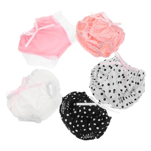 Alasum Puppen-anzieh-unterwäsche 5 Stück Mini-Unterhosen Für Rollenspiele Mit Babypuppen von Alasum