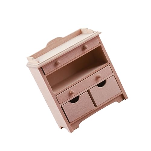 Alasum Mini-Schrank Im Maßstab 1/12 Puppenhaus Miniatur-holzornament Miniatur-schrankfiguren Möbel Leicht Für Jungen Und Mädchen von Alasum