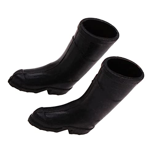 Alasum 1 Paar Mini-Regenstiefel Mikrospielzeug Miniatur-zubehör Puppenstiefel Spielschuhe Vortäuschen Mini-puppenhaus Tiny House Miniaturmöbel Regenschuhe Miniaturfigur Black Plastik von Alasum