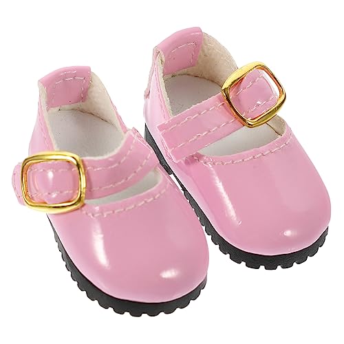 Alasum 1 Paar Puppe Verkleiden Sich Schuhe Erste Wanderschuhe Für Babys Prinzessin Schuhe Für Mädchen Hausschuhe Modepuppe Puppen-verkleidungszubehör Puppenlederschuhe Für Kleid von Alasum