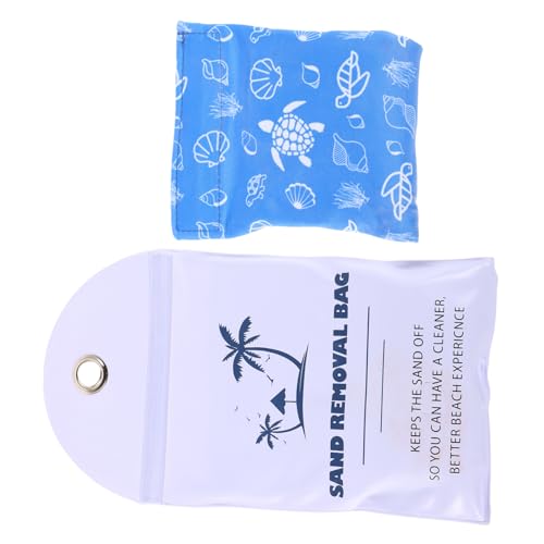 Alasum Zubehör-Set – 1 Set Strandsandreiniger Wiederverwendbare Strandtaschen Strandentfernungshandschuhe Zum Entfernen von Alasum