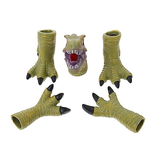 Alasum 1 Satz Dinosaurier-fingerpuppe Kinderspielzeug Tiere Marionette Dinosaurier Krallenhandschuhe Dinosaurier-Marionette Fingerspielzeug Interaktives Dinosaurier- Green Vinyl Alasum 1 Satz Dinosaurier-fingerpuppe Kinderspielzeug Tiere Marionette Dinosaurier Krallenhandschuhe Dinosaurier-Marionette Fingerspielzeug Interaktives Dinosaurier- Green Vinyl von Alasum