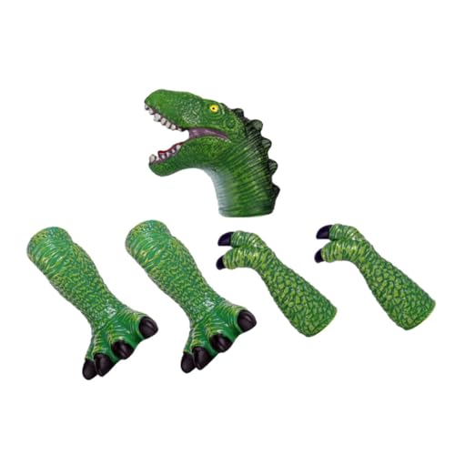 Alasum 1 Set Dinosaurier-handpuppe Kleinkinder-spielset Jungen Und Mädchen Tier-fingerpuppe Ideal Für Storytelling-Spiele von Alasum