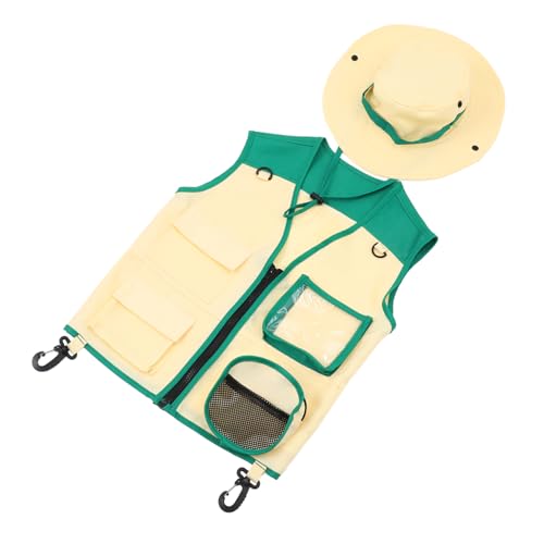 Alasum 1 Satz Entdeckerkleidung Outdoor-erkundungshut Für Kinder Kinder-Kits Outdoor-erkundungsset Entdeckermütze Für Kinder Kinderhüte Kinderweste Kinderkostüm Green Polyester Alasum 1 Satz Entdeckerkleidung Outdoor-erkundungshut Für Kinder Kinder-Kits Outdoor-erkundungsset Entdeckermütze Für Kinder Kinderhüte Kinderweste Kinderkostüm Green Polyester von Alasum