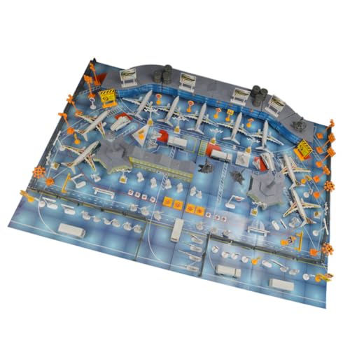 Alasum Transportflugzeug-Spielzeug Pädagogisches Flugzeug-modellspielzeug Für Jungen Und Mädchen Flughafen-szenen-Set von Alasum