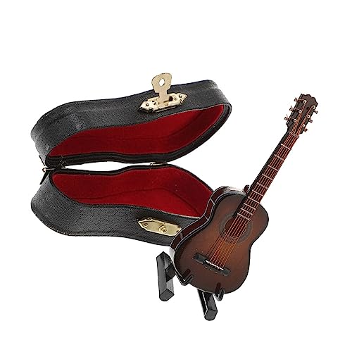 Alasum 13cm Mini Gitarre Decor Holz Miniatur Gitarre Modell Sicher für Spielzeug Alasum 13cm Mini Gitarre Decor Holz Miniatur Gitarre Modell Sicher für Spielzeug von Alasum