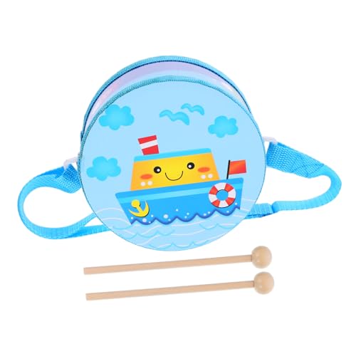Alasum 1 Satz Hüfttrommelspielzeug Für Kinder Musikalisches Spielzeug Musiktrommel Handschlagspielzeug Performance-Trommel Sensorisches Spielzeug Schlagzeug-Instrument Stoff Sky-Blue von Alasum