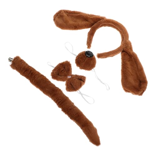 Alasum Verkleiden Sie Sich! 1 Set Tierkostüm-Set Für Hunde Ohren Stirnband Fliege Nase von Alasum