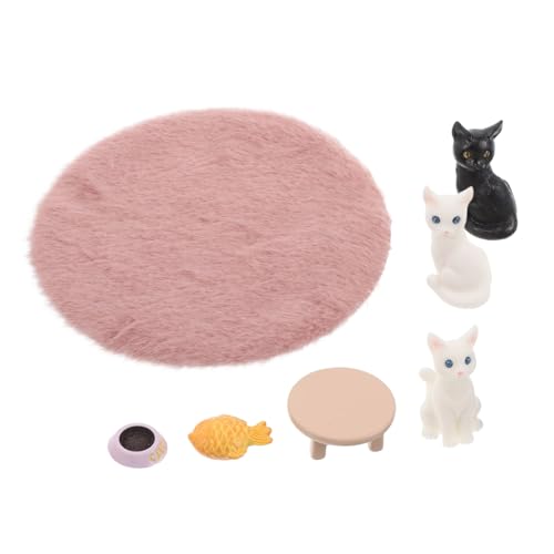 Alasum Niedliche Stuhlfiguren 7-teiliges Set Miniatur-Spielzeug Für Puppenhaus Dekoration Heimzubehör von Alasum