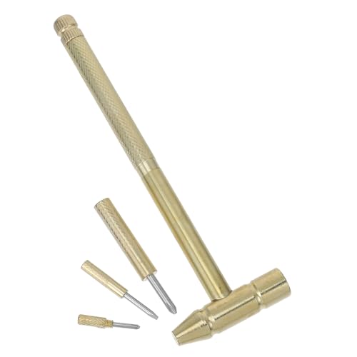 Alasum 1 Satz Kleiner Metallhammer gartenwerkzeug feinmotorik Werkzeug Set Juwelier Hammer Treiber Multi Edelstein-Ausgrabungsset Graben Lernen Spielzeugwerkzeuge Golden von Alasum