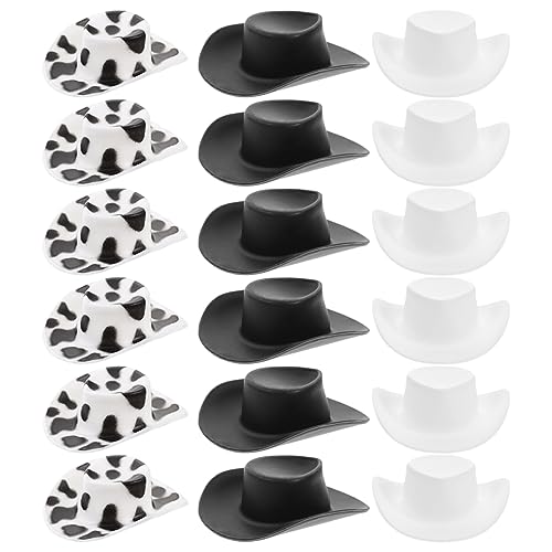 Alasum Miniatur-Cowgirl-Hut-Set 30-teilig Mini-hüte Für Puppen Westernhüte Requisiten Zubehör-Set von Alasum