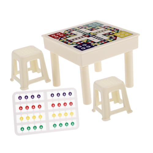 Alasum 1 Satz Miniaturschach Schreibtischstuhl Miniaturhaus Leinwandständer Zum Malen Schlangen- Und Leiterbrettspiel Leinwandhalter Mini-Halter Zum Malen Magnetpunkte Ludo Plastik von Alasum