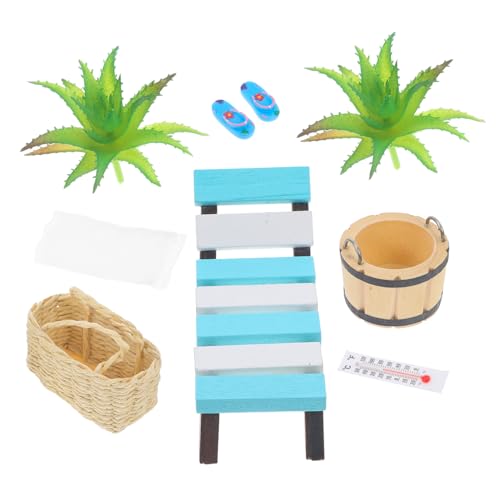 Alasum Puppenhaus Modell Mini Strand Zubehör Landschaft Spielzeug Jungen Und Mädchen Spielzeug Dekorationen Set von Alasum