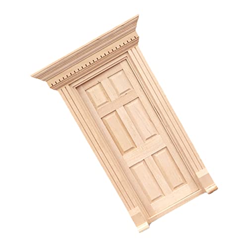 Alasum Miniatur-Tor-Modell-Ornament Dekorative Mini-tür Für Puppenhaus Im Maßstab 112 Tor-Ornament Aus Echtholz Für Die Mini-hausdekoration Von Jungen Und Mädchen von Alasum