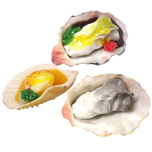 Alasum 3er-Pack Künstliche Jakobsmuscheln Und Austern Zur Präsentation Von Lebensmitteln Künstliche Meeresfrüchte Ornament Miniatur- Für Küchenpartys Alasum 3er-Pack Künstliche Jakobsmuscheln Und Austern Zur Präsentation Von Lebensmitteln Künstliche Meeresfrüchte Ornament Miniatur- Für Küchenpartys von Alasum