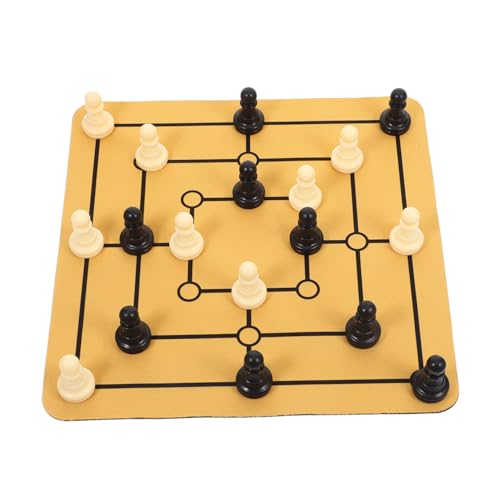 Alasum Nine Mens Board Großes Spielset Familie Tisch Tragbare Unterhaltung Strategie Heimspaß von Alasum