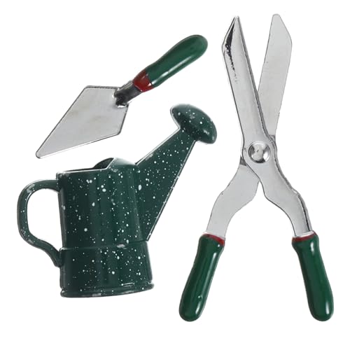 Alasum 1 Satz Puppenhaus Gießkanne Geburtstagsgeschenk kleine gießkanne Wasserkannen Modell Mini-Dekorationswerkzeuge Mikro-Gartendekore Mini-Hausgartenwerkzeug Legierung Green von Alasum