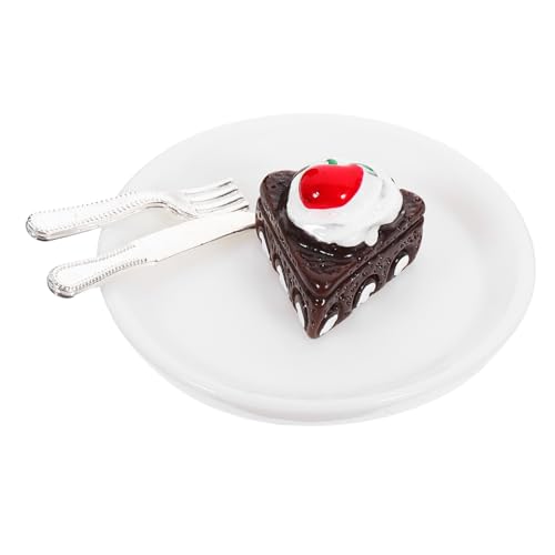 Alasum 1 Satz Puppenhaus-Kuchenmodell für kinderspielzeug Supermarkt Dekoration Kuchen House Decoration dekoratives Mini-Essen Zubehör für Puppenhäuser Harz Coffee von Alasum