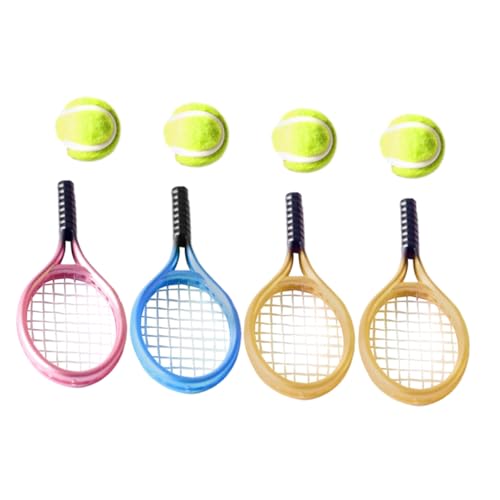 Alasum 1 Satz Puppenhaus-Requisite Netz Miniatur Tennis Badminton verkleidungsaccessoires Decorative Accessories Dekoratives Zubehör Puppenzubehör Puppenhauszubehör Plastik von Alasum