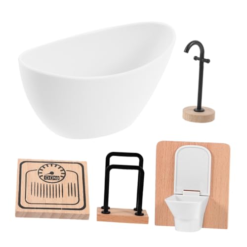 Alasum Komplette Simulation Mini Möbel Set Puppenhaus Badezimmer Ornamente Toilette Waschbecken Zum Spielen Alasum Komplette Simulation Mini Möbel Set Puppenhaus Badezimmer Ornamente Toilette Waschbecken Zum Spielen von Alasum