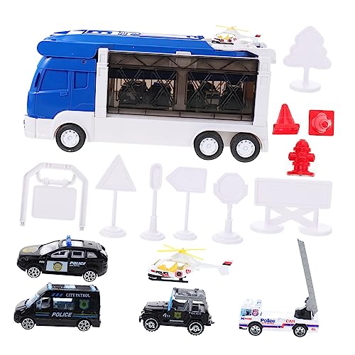 Alasum 1 Satz Simulation Polizeiauto Kreatives Autospielzeug Kinderautospielzeug Autospielzeug Für Kinderauto Modell Mini-Auto- Automodell Plastik Blue von Alasum