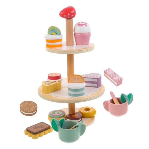 Alasum 3-stöckiges Teeservice Aus Holz Für Jungen Und Mädchen Dessertspielzeug Für Kleinkinder Montessori-Spielzeug Für Jungen Und Mädchen Alasum 3-stöckiges Teeservice Aus Holz Für Jungen Und Mädchen Dessertspielzeug Für Kleinkinder Montessori-Spielzeug Für Jungen Und Mädchen von Alasum