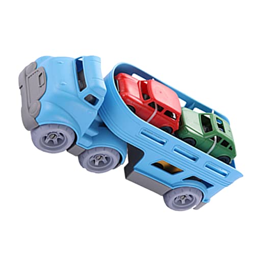 Alasum Großes Modellauto-spielzeugset 1 Set Pullback-Fahrzeug Spielzeugträger Lader Spielzeug Doppellagiges LKW-Spielzeug Kinderspielzeug von Alasum