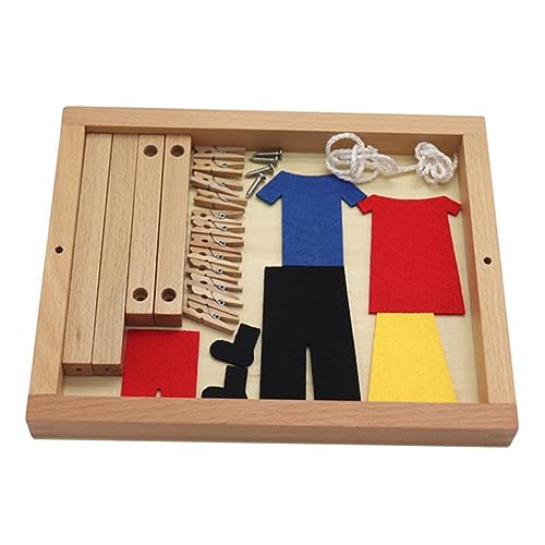 Alasum 1 Satz Wäsche Aktivität besetztes Brett Puzzle- -Beschäftigung-Brett holzspielzeug Toys Lernspielzeug für lustiges Spielhausspielzeug Alasum 1 Satz Wäsche Aktivität besetztes Brett Puzzle- -Beschäftigung-Brett holzspielzeug Toys Lernspielzeug für lustiges Spielhausspielzeug von Alasum