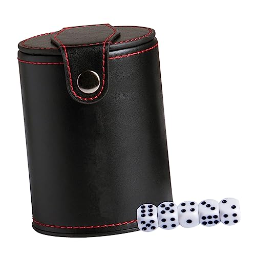 Alasum 1 Satz Würfelbecher-Set Würfelbecher Mit Deckel Personalisierter Würfelbecher Würfelstapelbecher RPG-Spiel Würfel Behälter Für Partywürfel Standard-spielwürfel Tasse Black Pu Alasum 1 Satz Würfelbecher-Set Würfelbecher Mit Deckel Personalisierter Würfelbecher Würfelstapelbecher RPG-Spiel Würfel Behälter Für Partywürfel Standard-spielwürfel Tasse Black Pu von Alasum