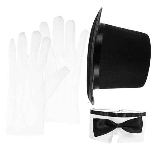 Alasum Easy Wear Kinder-zauberer-kostüm-set Mit Fliege Und Handschuhen Für Halloween Und Cosplay von Alasum