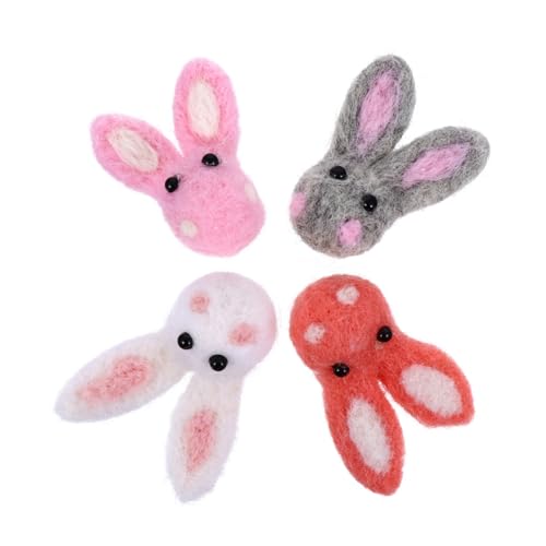 Alasum Set Mit 4 Schönen Osterhasen-Dekorationen Aus Filz Für Partys Zufällige Farbe von Alasum