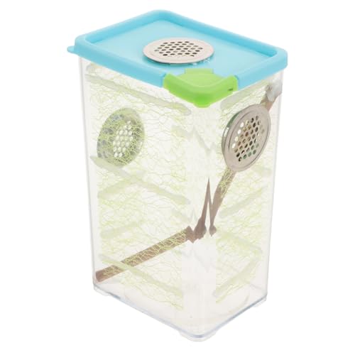 Alasum 1 Set-Box Brutkasten Für Stabheuschrecken Tasse Raupen Schlangengehege Insektenbehälter Eidechsenbecken Schneckenfalle Aquarienschnecken Sprungspinnengehege Plastik Transparent von Alasum