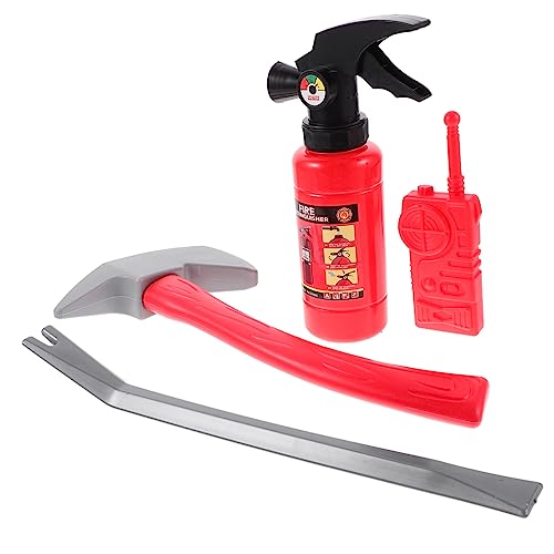 Alasum Kostüm Feuerwehrmann Feuerwehrmann Rollenspiel-Set Jungen Und Mädchen Feuerwehrmann Hut Werkzeuge Jungen Und Mädchen Zubehör Für Party Fantasievolles Spielen von Alasum