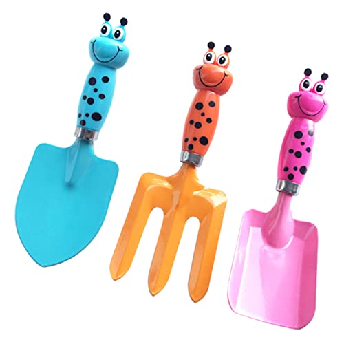 Alasum 1 Set Garten Handwerkzeuge Outdoor Gartenwerkzeug Cartoon Gartenspielzeug Grabwerkzeug Kleine Gartengeräte Gartengabel Pflanzwerkzeuge Aus Kunststoff von Alasum