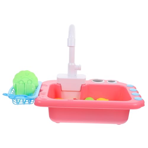 Alasum 1 Set Kindergeschirrspüler Batterien Batterie Wassertrog Spüle Mit Fließendem Wasser Elektrische Küchenspüle Kochgeschirr Zubehör Spielset Geschirrspüler Rosa Kunststoff Alasum 1 Set Kindergeschirrspüler Batterien Batterie Wassertrog Spüle Mit Fließendem Wasser Elektrische Küchenspüle Kochgeschirr Zubehör Spielset Geschirrspüler Rosa Kunststoff von Alasum